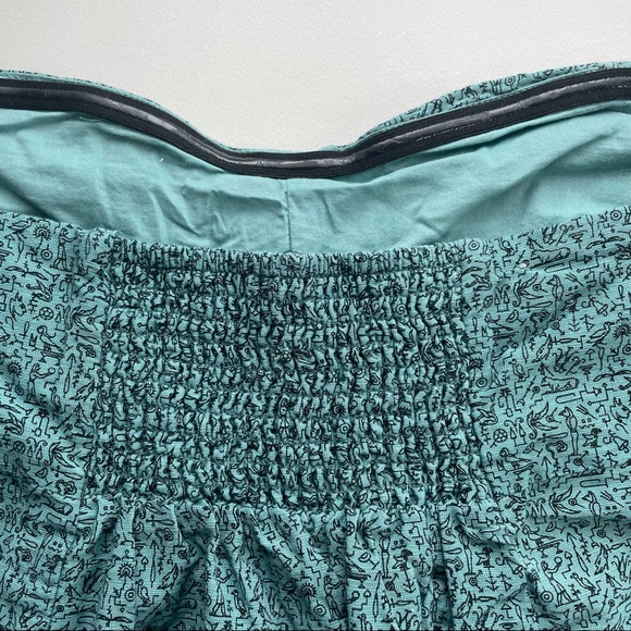 Maeve Anthropology Teal Blue Strapless Top Size 2 - Picture 6 of 8